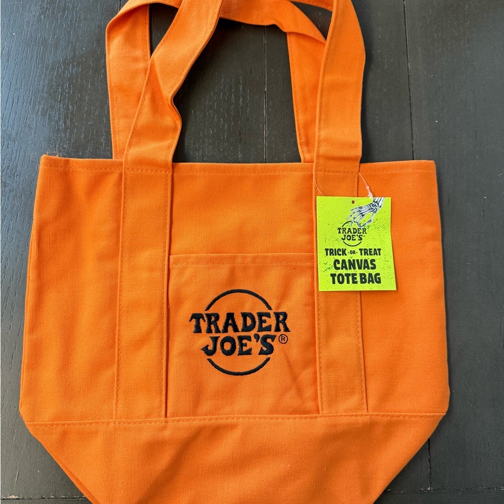 Trader Joe's Orange Mini Tote Bag